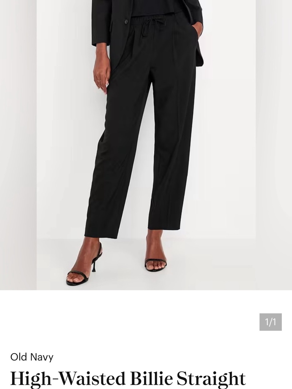 Old Navy Straight-Leg Drawstring Pants - Black
